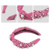 Unique Bargains Women's Knotted Simulated Pearl Rhinestones Headband 1.18" Wide 1Pc - 3 of 4