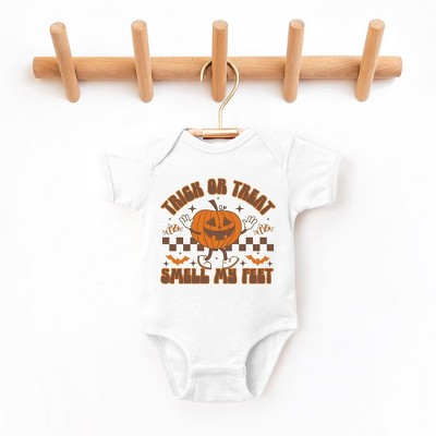 The Juniper Shop Smell My Feet Checkered Baby Bodysuit