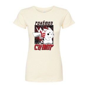 Women's - Pokémon - Pokémon Champ Juniors Fitted Graphic T-Shirt - 1 of 3