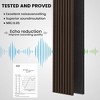 2 Pack Acoustic Solid Wood Wall Panels, 94.49” x 12.6” Soundproof Wall Panels, Wood Slat Wall Panels for Wall Decor - 3 of 4