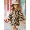Spots In Style Animal Print Bell Sleeve Dress Mia Belle Girls - 2 of 4