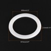 Unique Bargains Coffee Machine Replacement Parts Silicone Rings White 5 Pcs - 2 of 3