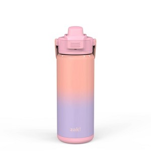 Zak Designs 20oz Stainless Steel Double Wall Vacuum Antimicrobial Beacon Bottle - 1 of 4