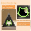 FONTOI Cat House Triangles Cats Shelter Feral with Escape Door of Cat Pattern Indoor Outdoor Easy Install Clean Balcony, Black, 23.82"*25.59"*25.67" - 2 of 4
