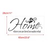 Unique Bargains English Motto Text Pattern Home Living Room Wall Sticker Removable Art Decal - 2 of 4