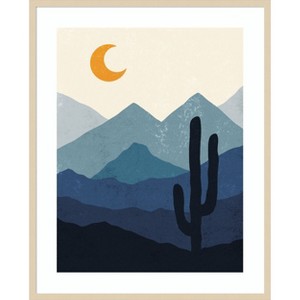 Amanti Art Desert Life Night by XYZ Studio Wood Framed Wall Art Print - 1 of 4