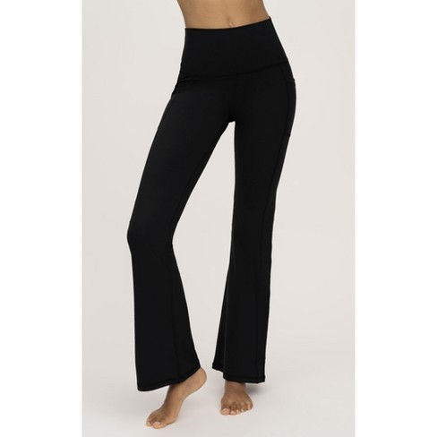 Yogalicious Womens Lux Kelly High Waist Flare Leg Pant With Side ...