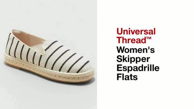 Women's Skipper Espadrille Flats - Universal Thread™, 2 of 8, play video
