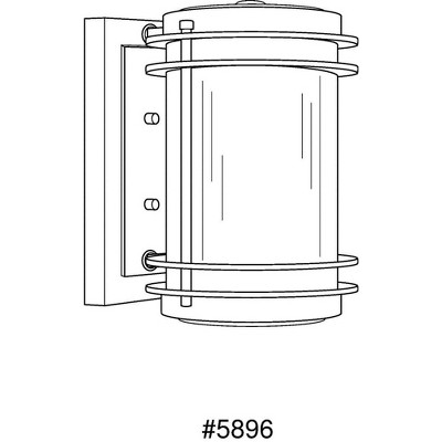 Bronze 14" Direct Wired Electric Wall Lantern