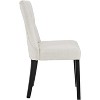 Modway Silhouette Dining Side Chairs Upholstered Fabric Set of 2 - Beige - 3 of 3