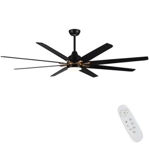 BestParts 72 Inch Ceiling Fan, Remote Control Ceiling Fan, 3 Color Temperatures, 6 Speed ​​Reversible Motor, Timer, Memory Function, For Indoor Use - 1 of 4