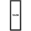 PosterPalooza | Panoramic Flat Black Picture Frame - UV Acrylic, Foam Board Backing, Hanging Hardware - 2 of 4
