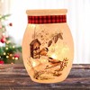 Stony Creek 4.0 Inch Winter Chickadees Small Pre-Lit Jar Christmas Lighted Glass Accent , Christmas Decor Chickadee Winter Scene (1PC) - 2 of 4