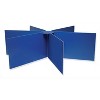 Pacon® Privacy Boards, Blue, Round Table Compatible, 48" Diameter x 14" High, Pack of 2 - 2 of 3