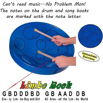 Island Echo Chrome Steel Drum Kit for Classroom Music Joy