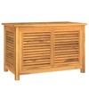 vidaXL Garden Storage Box Warm teak Solid teak wood, PE - 2 of 2