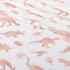 Dinosaur Cotton Kids' Sheet Set Pink - Pillowfort™ - 3 of 3