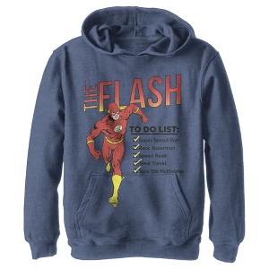 Boy's Justice League Flash To Do List Pull Over Hoodie - 1 of 4