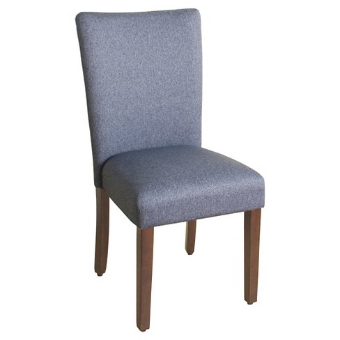 Parsons Chair With Espresso Leg Blue - Homepop : Target