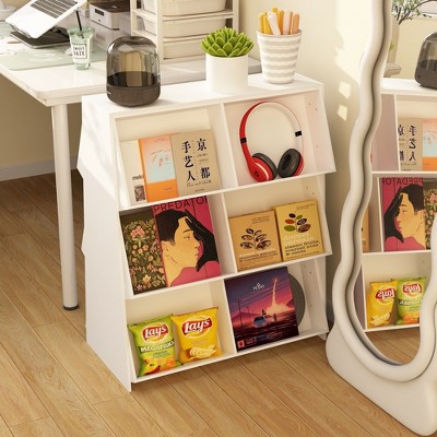 FUFU&GAGA Sophisticated Multi-Use Wine and Book Shelf – A Must-Have for Home Organizers