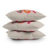 16"x16" Showmemars 'LOVE & JOY' Festive Letters Square Throw Pillow Green - Deny Designs - 3 of 4