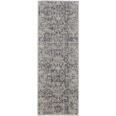 Kaia Transitional Distressed Ivory/Gray/Taupe Area Rug