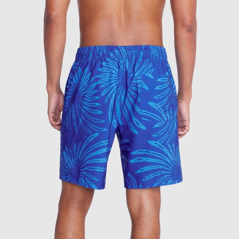 Speedo Men's 5.5" Floral Print Swim Shorts - Blue, 2 of 5