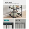 SONGMICS 5-Tier Metal Storage Rack, Shelving Unit with X Side Frames, Dense Mesh, 12.6 x 15.7 x 57.3 Inches, Ink Black - 3 of 4