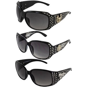 3 Pairs of Global Vision Eyewear Bullheaded Assortment Fashion Glasses with Smoke, Smoke, Gradient Smoke Lenses - 1 of 4