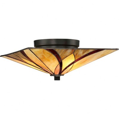 Quoizel Lighting Asheville 2 - Light Flush Mount in  Valiant Bronze