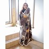 Catalonia Women's Fuzzy Wearable Blanket Wrap Sweater with Hand Pockets, Hooded Blanket Cape, Cozy Fleece Throw Cape, Valentine’s Day Gift for her - 2 of 4