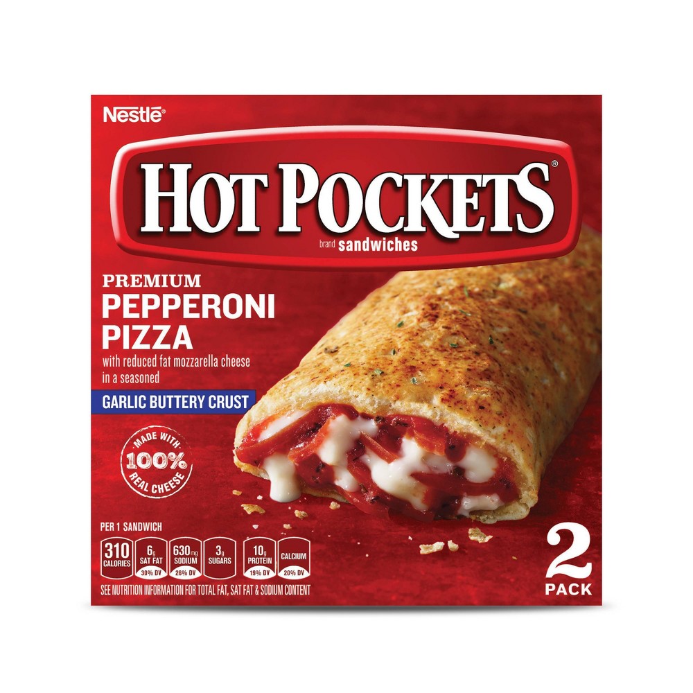 UPC 043695071115 product image for Hot Pockets Garlic Buttery Crust Pepperoni Pizza Sandwiches - 9oz/2ct | upcitemdb.com