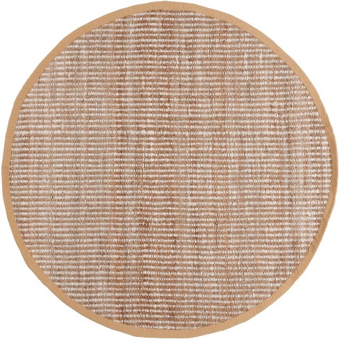 Natural Fiber Nf734 Hand Woven Area Rug - Natural/ivory - 7' Round ...