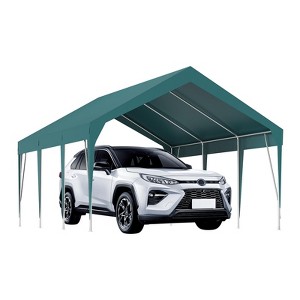 Heavy Duty Carport Canopy Portable Garage Waterproof & UV Protected Party Tent Outdoor Vehicle Storage Shelter for Car, Truck - 1 of 4