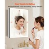 VEVOR Lighted Medicine Cabinet with Mirror,20 x 28 in Recessed or Wall Mount,3 Color Dimmable LED Bathroom Medicine Cabinet with Bottom Lighting,White - 4 of 4