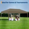 10x20 Pop Up Canopy Tent with 4 Sidewalls,Heavy Duty Outdoor Canopy with 3 Adjustable Height, Commercial Street Vendors Party Tents - 4 of 4
