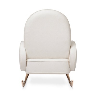 Luxurious Compass Cream Rocker with Rose Gold Legs