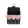 Unique Bargains Universal Car Trash Can Hanging Trash Bin Faux Leather Rhinestones Black Pink 1Pc - 3 of 4