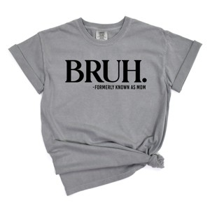 Simply Sage Market Bruh Formerly Mom Garment Dyed Tee - M - Grey - 1 of 4