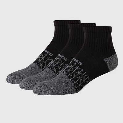 Hanes Men's 3pk Absolute Active Cushioned Ankle Socks - 6-12