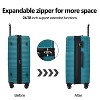 Gulches Hardshell Luggage Sets 3 Piece double spinner 8 wheels Suitcase with TSA Lock Lightweight (20"24"28") - 4 of 4
