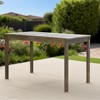 PAGED Contemporary Wood Outdoor Table Rectangle Patio Dining Table with Rot-resistant Build for Patio, Poolside, Courtyard - 4 of 4