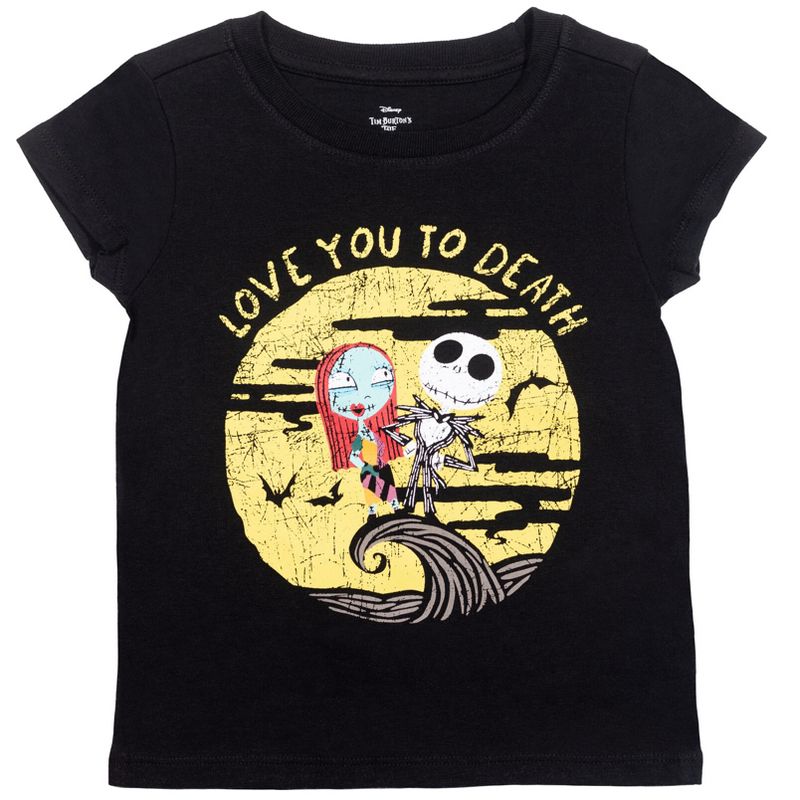 Disney Nightmare Before Christmas Jack Skellington Sally gray 3 Pack Graphic T-Shirts Gray/Black/Red , 4 of 8