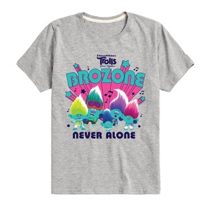 Boys' - Trolls - Brozone Never Alone Branch and Brothers Short Sleeve Graphic T-Shirt - 1 of 4