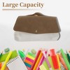 Unique Bargains Two-Tier Hand Carry Style Pencil Pouch with Large Capacity for Office Supplies 1 Pc - 3 of 4