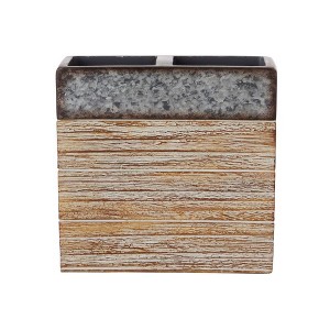 SKL Home Farmhouse Crate Toothbrush Holder - Natural 4.14x2.05x4.28 - 1 of 4