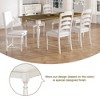 Whisen 7-Piece Dining Set with 2 Solid-back Chairs and 4 Ladder-back Chairs - Cream - 2 of 4