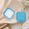 Unique Bargains Portable Double Slots Velvet Jewelry Ring Box for Proposal Engagement Wedding - 4 of 4