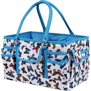 Singer Storage Collapsible Tote Caddy Butterfly Print
