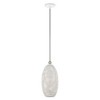Livex Lighting Dublin 1 - Light Pendant in  White/Brushed Nickel - 3 of 4